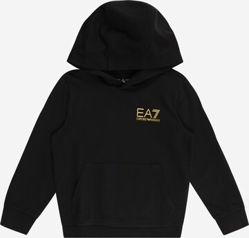 EA7 Emporio Armani Sweatshirt in Zwart: voorkant