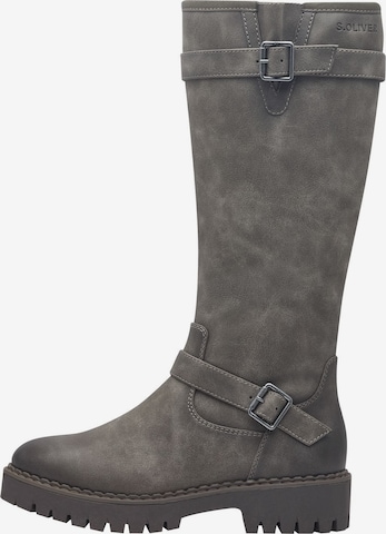 Bottes s.Oliver en gris : devant