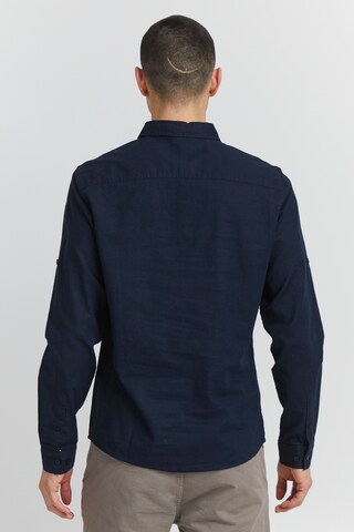 INDICODE JEANS Regular Fit Langarmhemd 'Hanko' in Blau