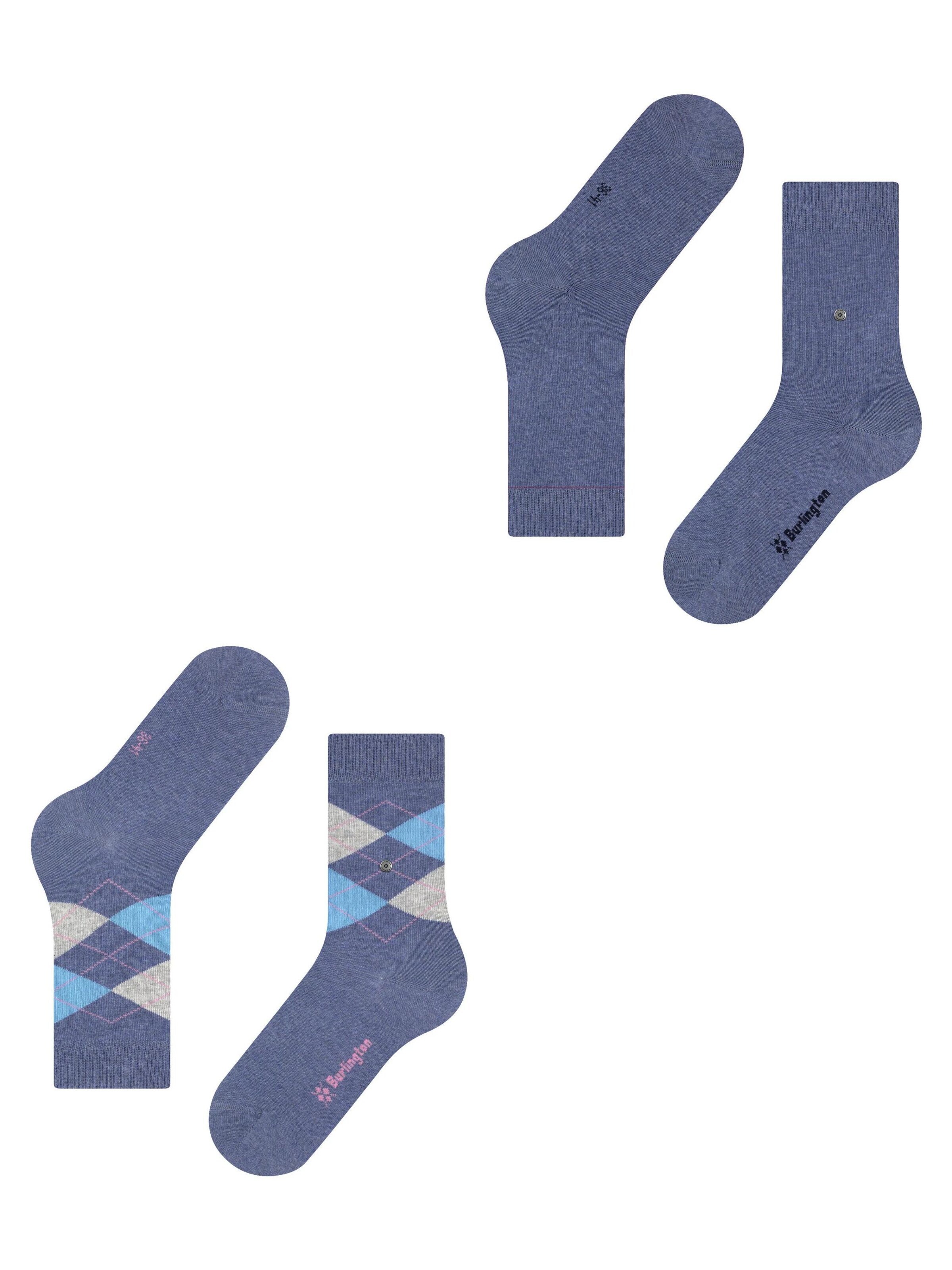 BURLINGTON Socks 'Everyday Mix 2-Pack' in Blue