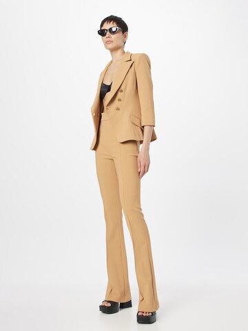 Elisabetta Franchi Flared Broek in Bruin