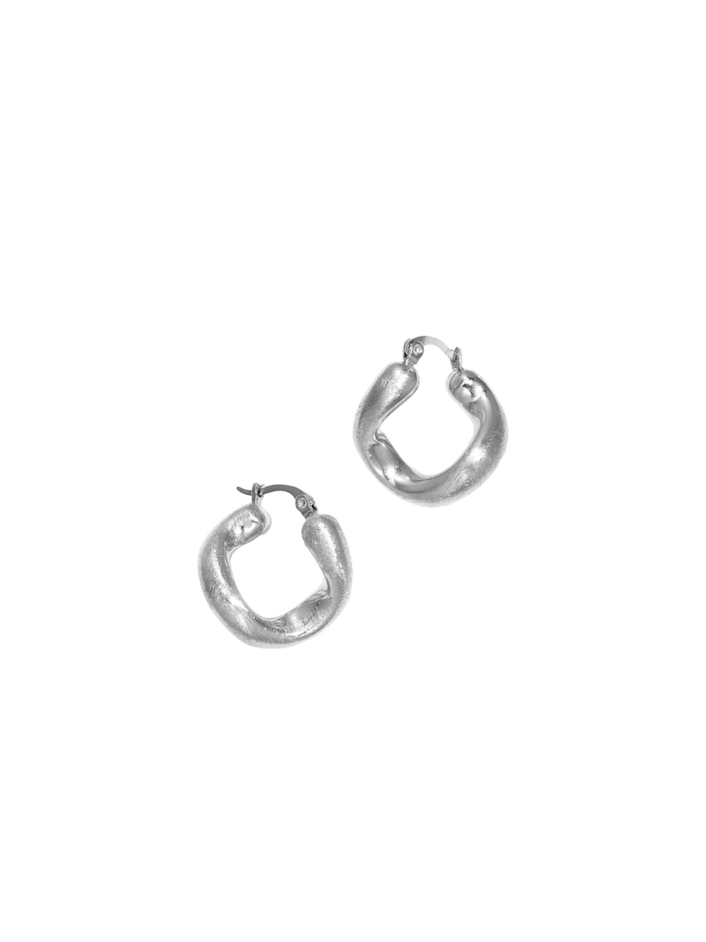 Cala Rose Earrings 'EVIE' in Silver: front