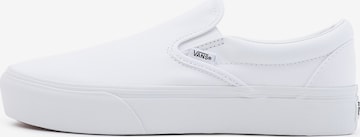 Slip on 'UA Classic Slip-On Platform' VANS en blanc : devant