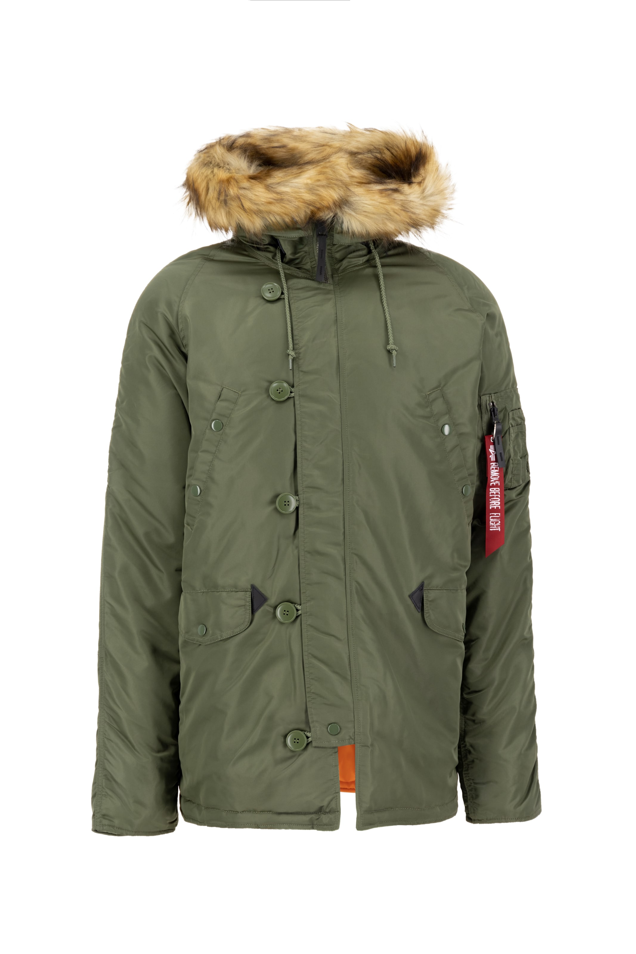 ALPHA INDUSTRIES Winter jacket 'N3B VF 59' in Green: front