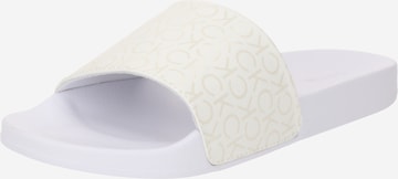 Calvin Klein Pantofle – bílá: přední strana