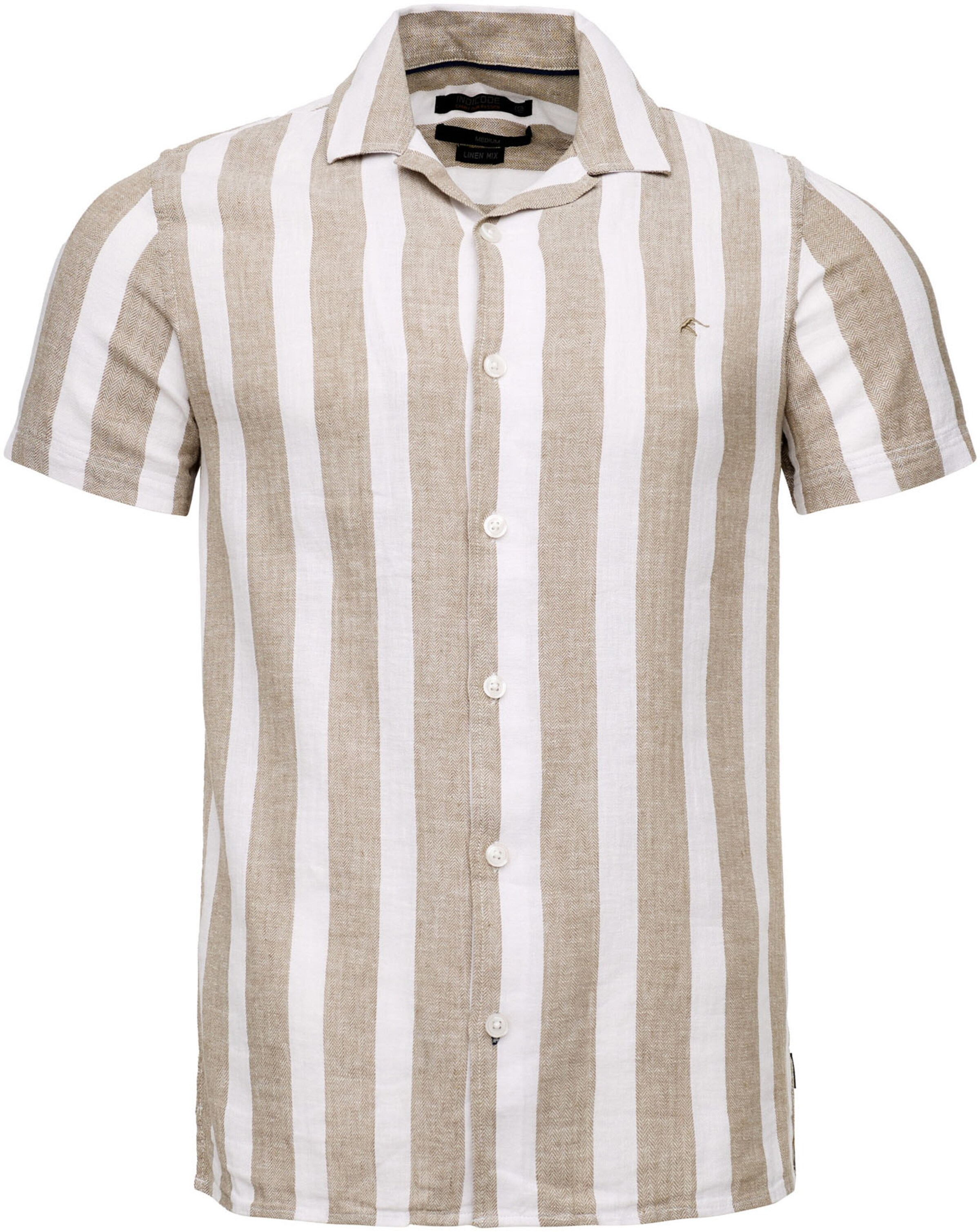 INDICODE JEANS Regular Fit Hemd in Beige: Vorderseite