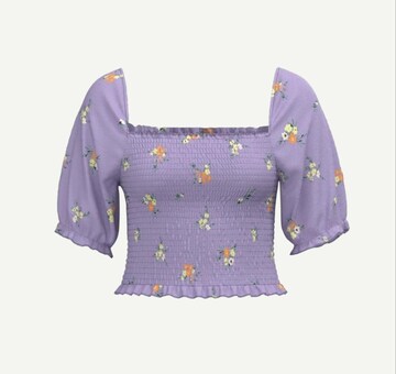 PIECES Blouse in Lila: voorkant