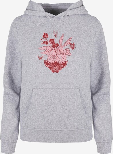 ABSOLUTE CULT Sweatshirt 'Looney Tunes - Bunny' in grau / hellpink / bordeaux, Produktansicht