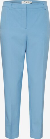 Coupe slim Pantalon à plis 'LEXI ' ICHI en bleu : devant