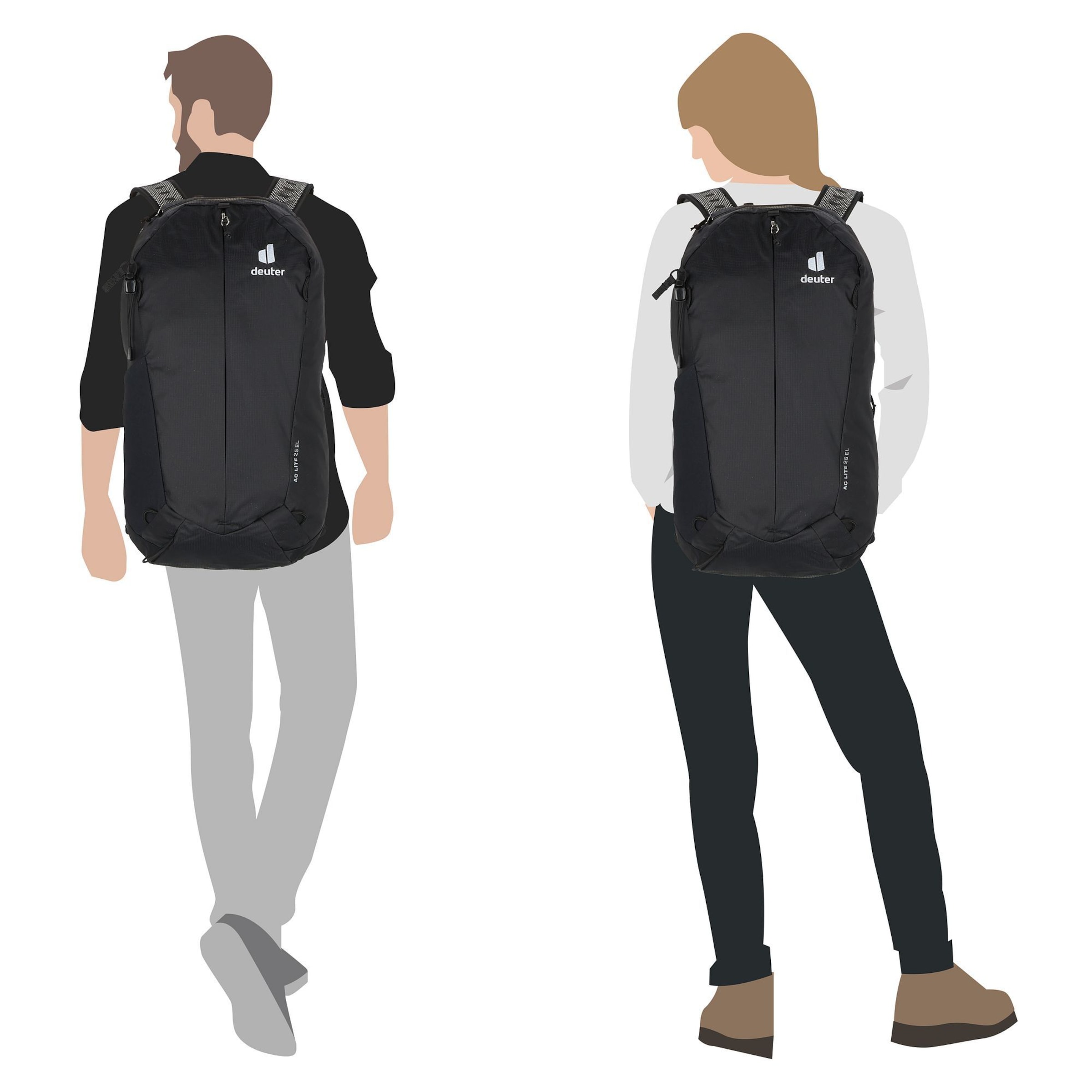 Sac à dos 'AC Lite 25' DEUTER en noir : devant