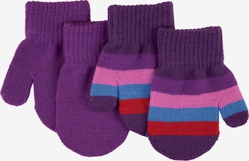 Villervalla Gloves in Purple: front