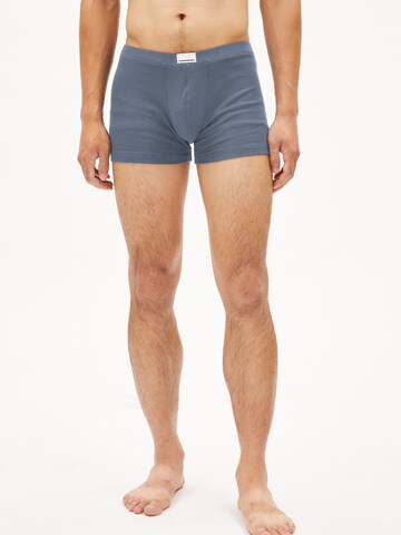 ARMEDANGELS Boxershorts ' RICAARD RIB ' in Blauw: voorkant