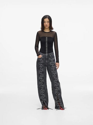 Wide leg Jeans de la KARL LAGERFELD JEANS pe negru