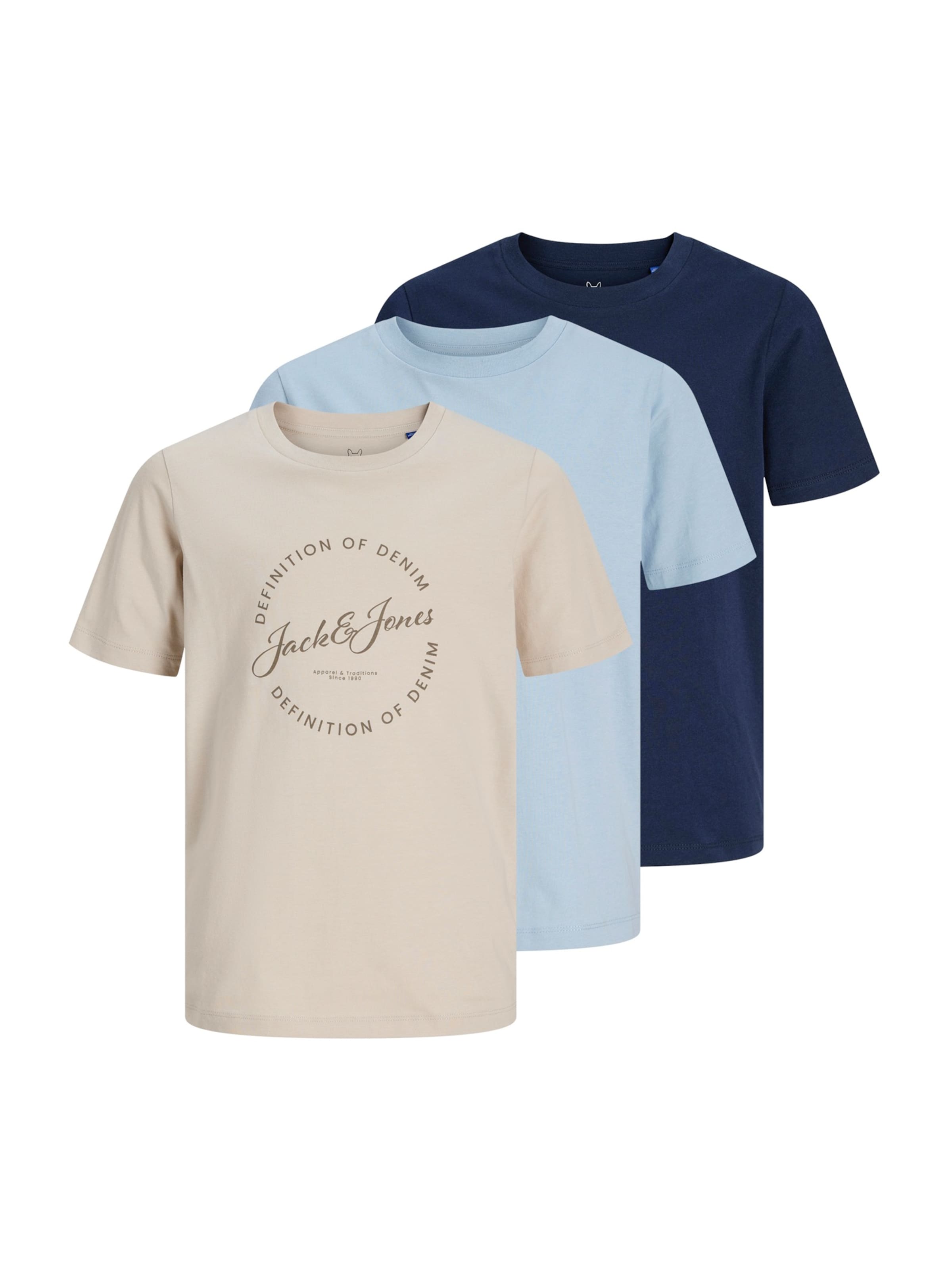 Jack & Jones Junior Shirt 'JJGRAYSON' in Beige: front