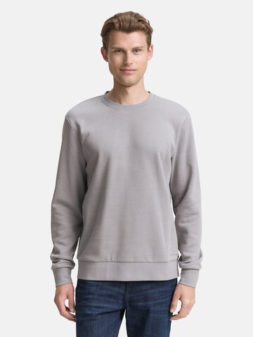 TOM TAILOR Sweatshirt in Grey: front