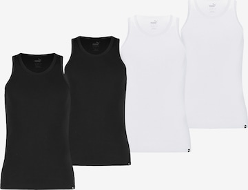 PUMA - Camiseta térmica en negro: frente