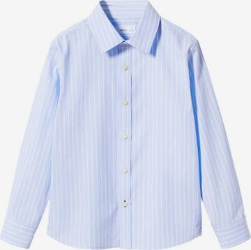 MANGO KIDS Button Up Shirt 'valentin' in Blue: front