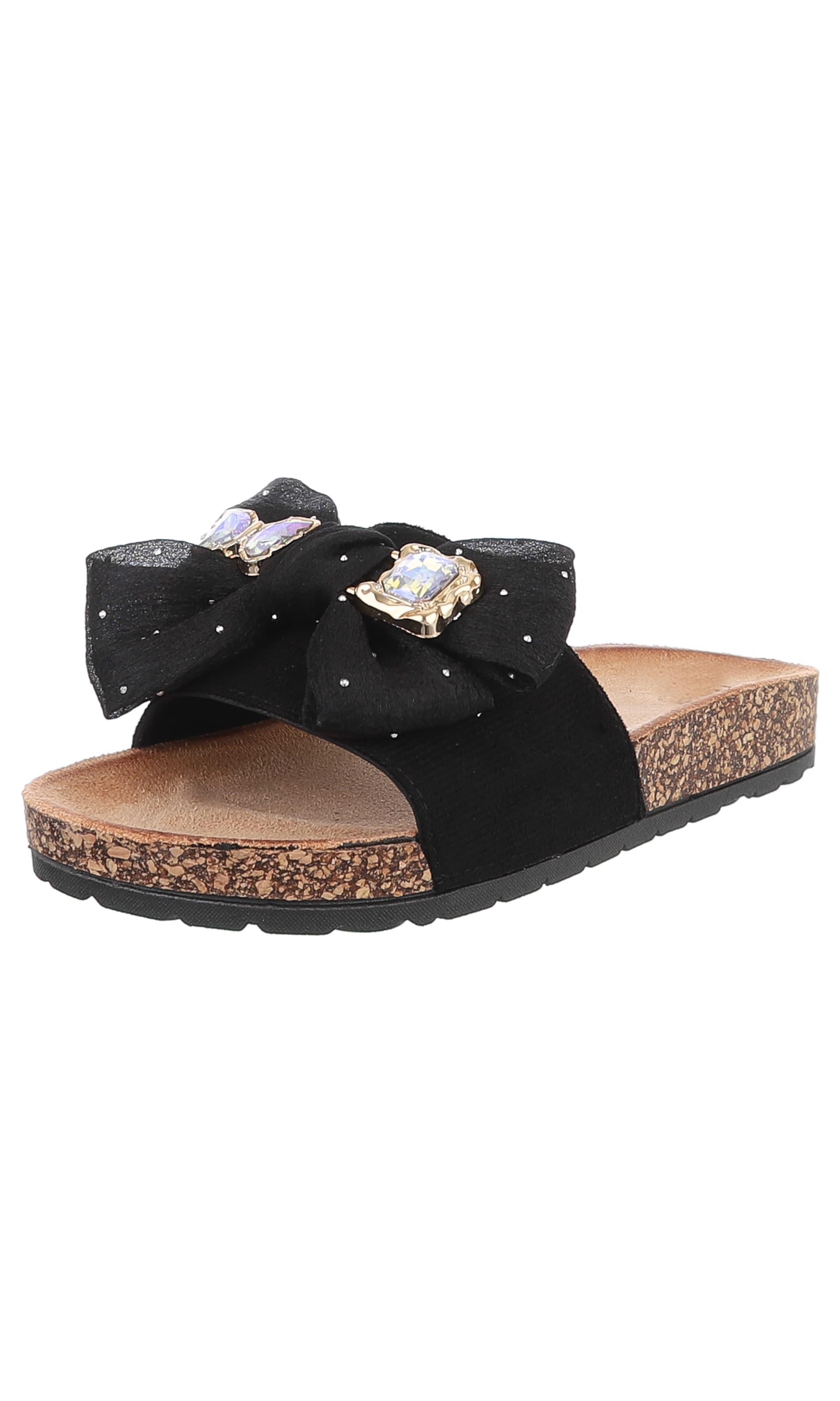 Ital-Design Mules in Black: front