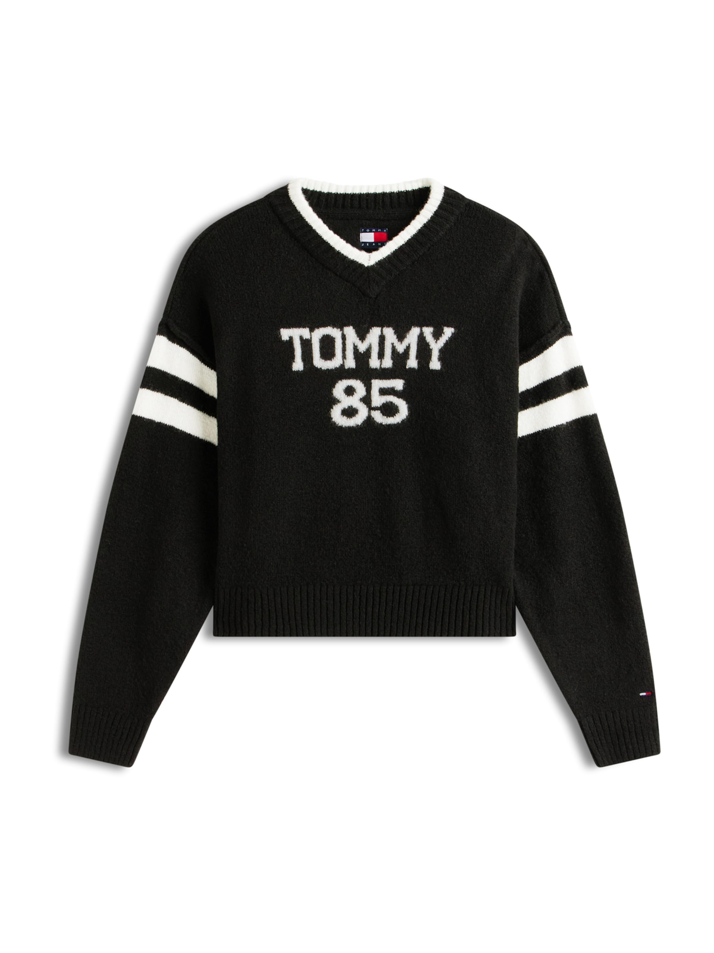 Pull-over '85' Tommy Jeans en noir : devant