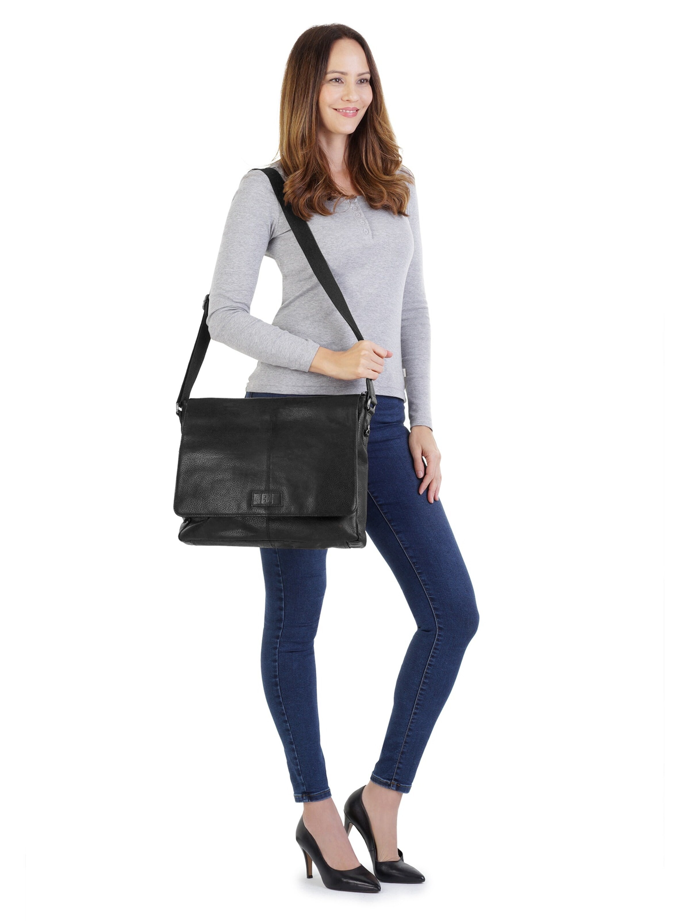 BODENSCHATZ Messenger in Black: front