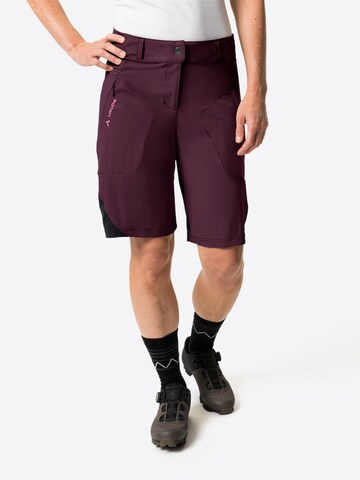 VAUDE Regular Outdoor Pants 'Altissimo' in Red: front