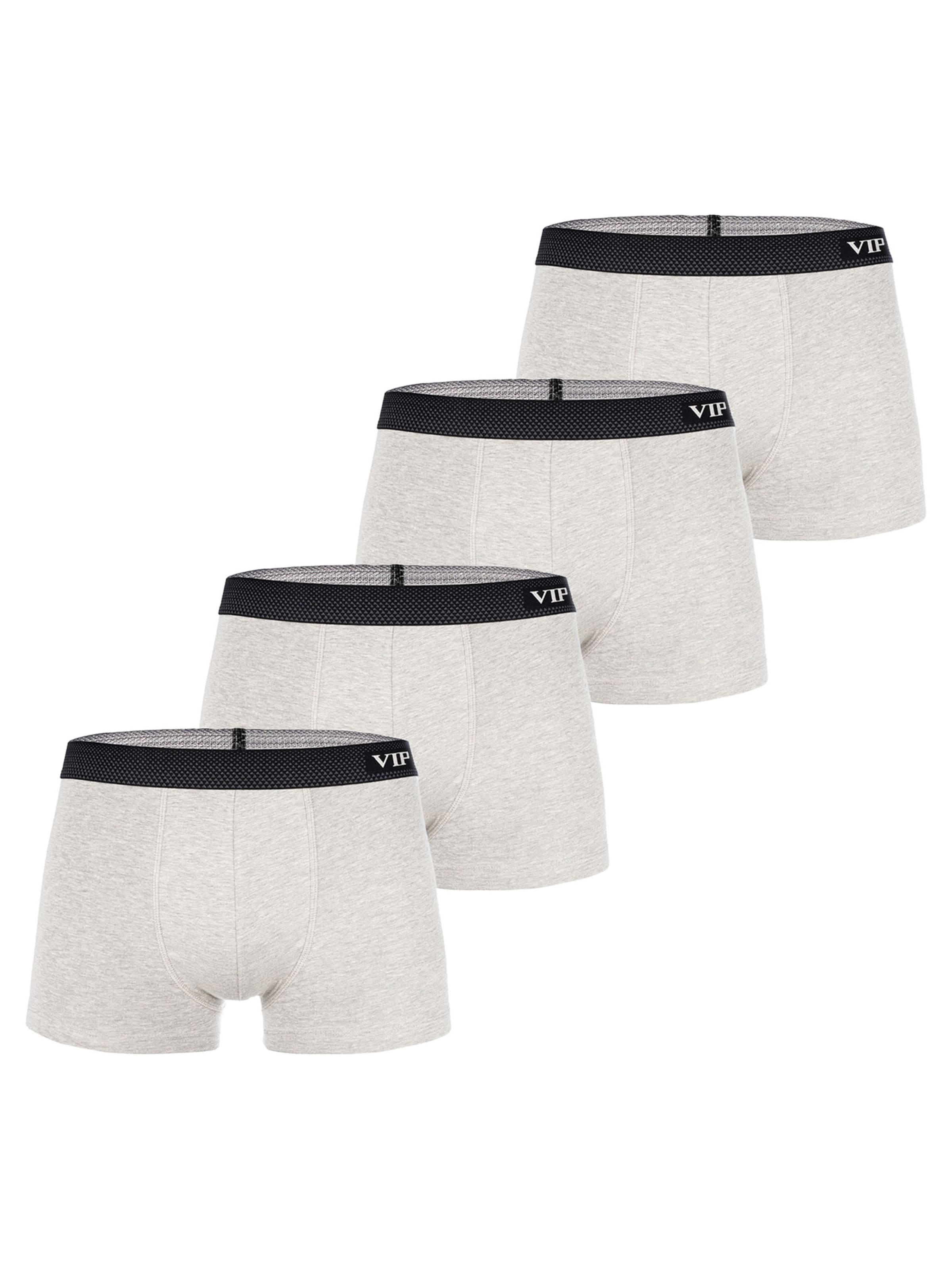 VIP Boxer shorts ' Premium Jersey Stretch ' in Grey: front