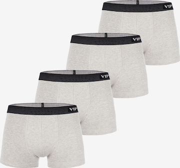 VIP Retro Boxer ' Premium Jersey Stretch ' in Grau: Vorderseite
