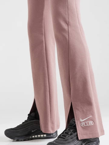 Nike Sportswear Flared Leggings 'AIR' in Lila