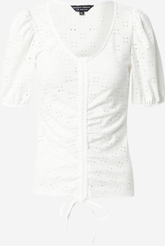 Chemisier Dorothy Perkins en blanc : devant