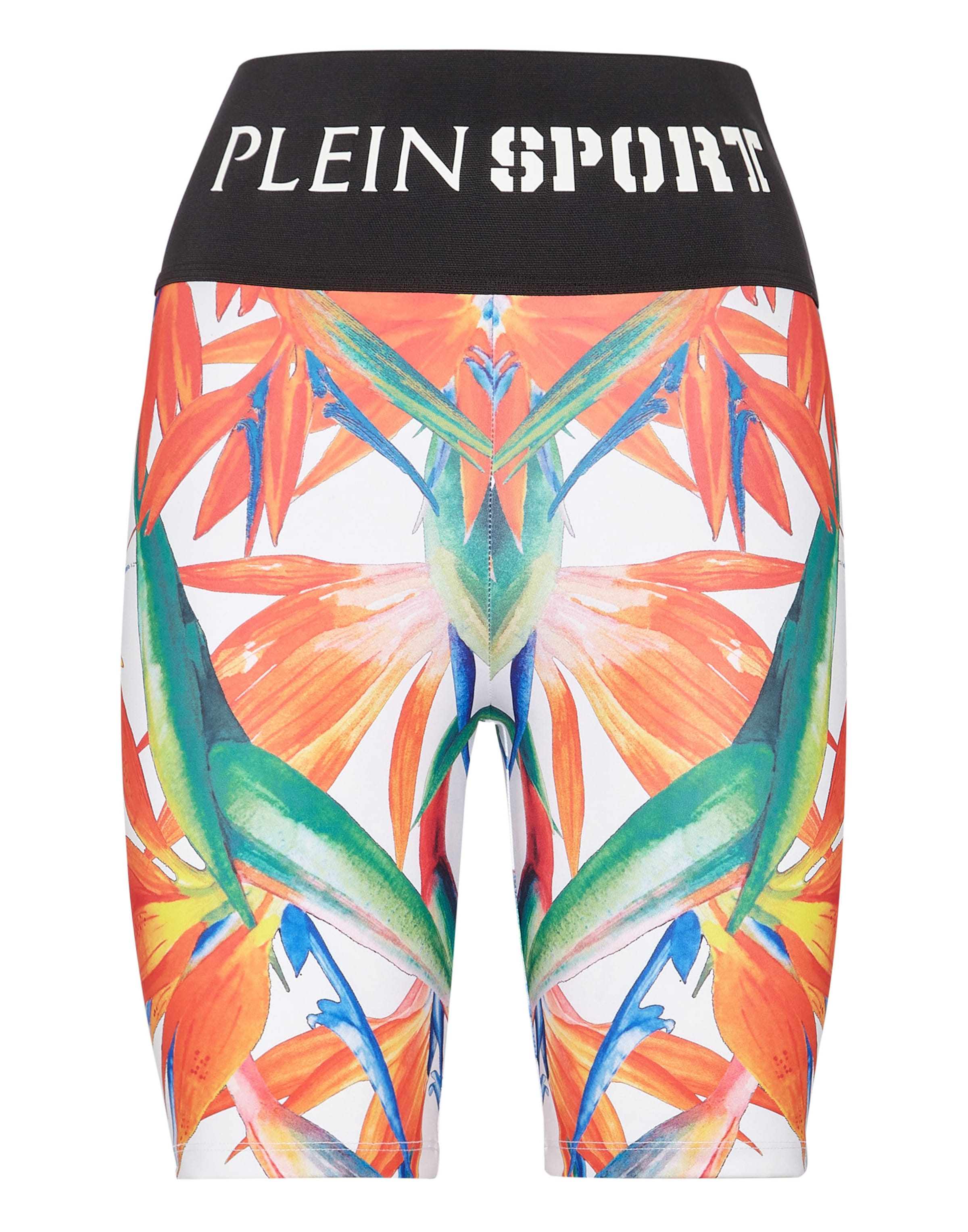 Plein Sport Sportbroek in de kleur Smaragd / Knalrood / Zwart / Wit, Productweergave
