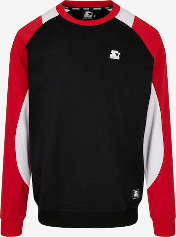 Starter Black Label Sweatshirt in Zwart: voorkant
