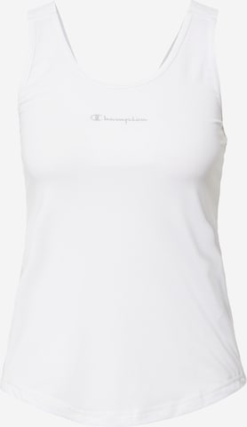 Champion Authentic Athletic Apparel Sports Top in White: front