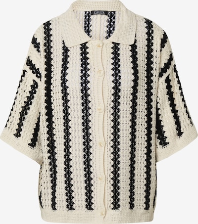 Estelou Oversized kardigan ve velikosti L - krémová / černá, Produkt