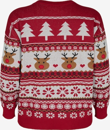 Zizzi Pullover 'RUDOLF' in Rot