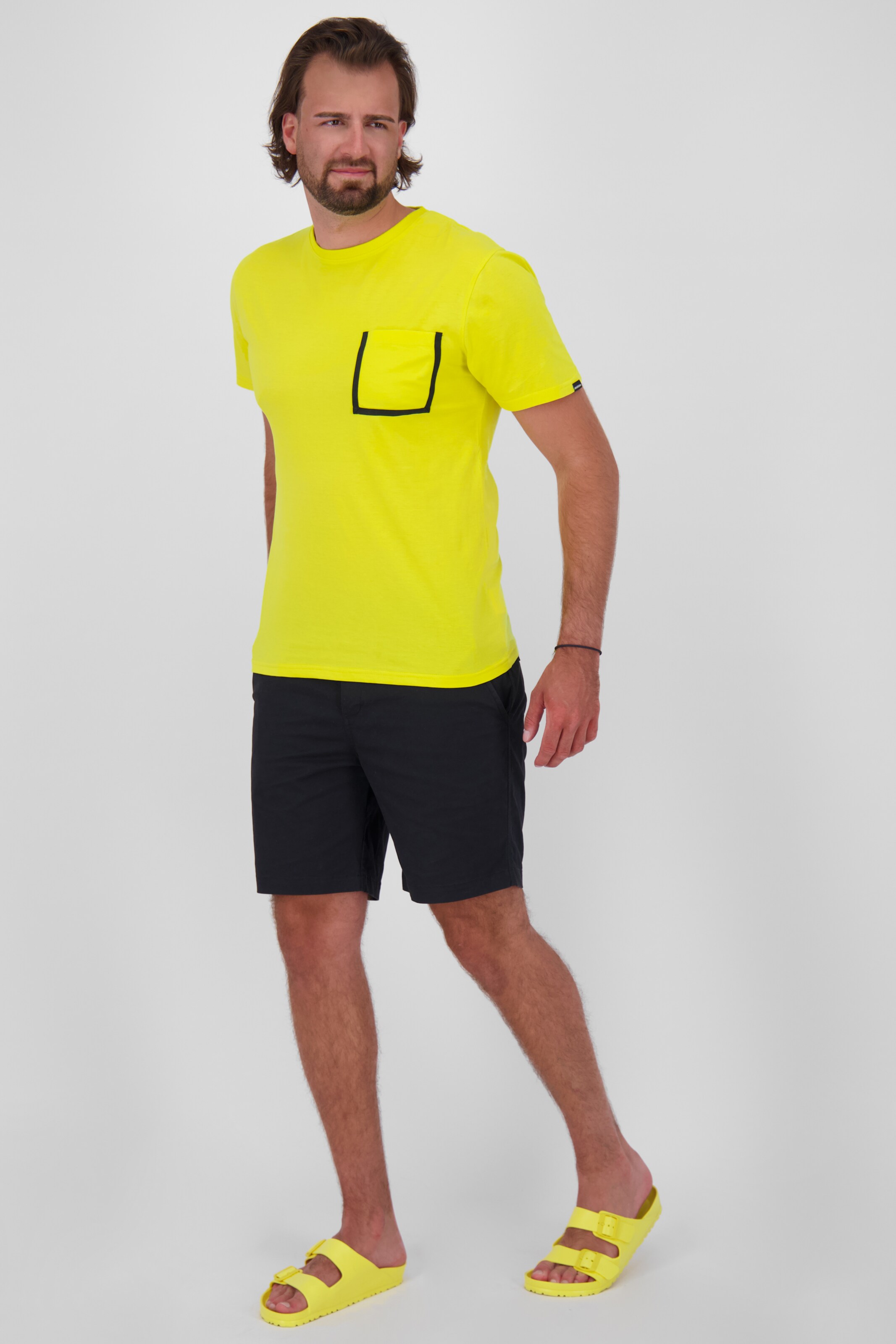 Männer Große Größen Alife and Kickin Shirt in Neongelb - PS39621 Männer Große Größen Alife and Kickin Shirt in Neongelb - PS39621
