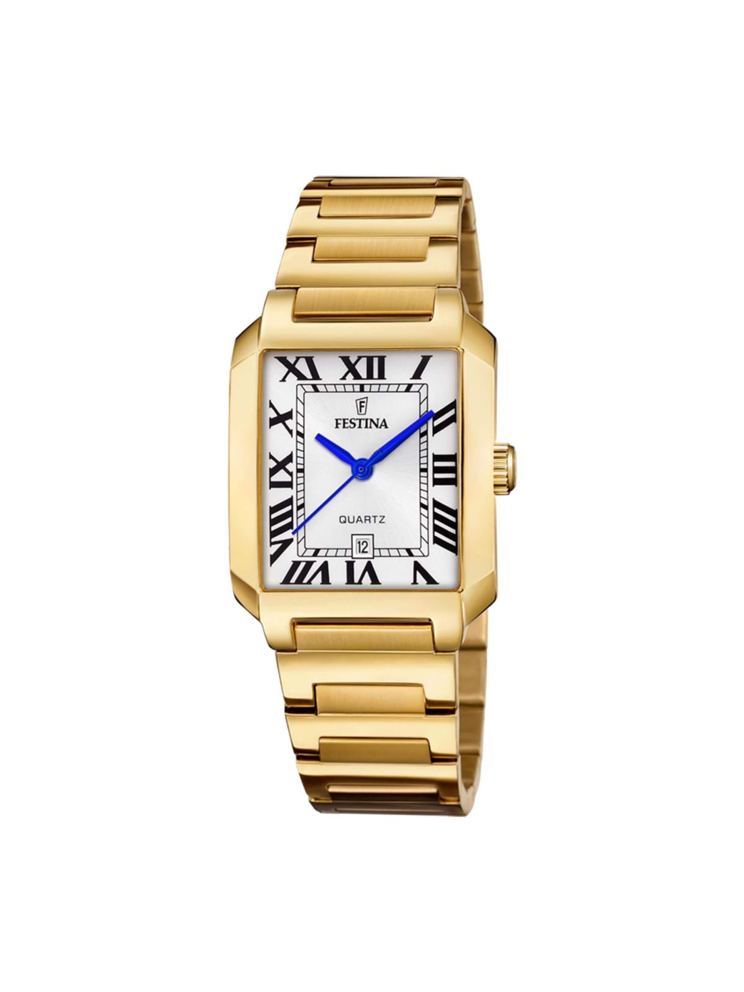 FESTINA Analoguhr 'Festina - Watch On The Square - Quartz watch movement - Watch case width: 33 mm'‌‌‌‌ in Silber: Vorderseite