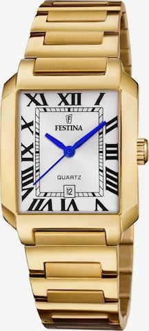 Montre à affichage analogique 'Festina - Watch On The Square - Quartz watch movement - Watch case width: 33 mm' FESTINA en argent : devant