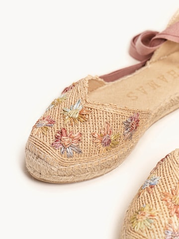 Alhamas Espadrilles 'Alpargata Plana' in Pink