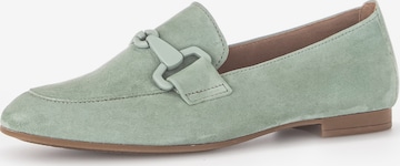 GABOR Classic Flats in Green: front