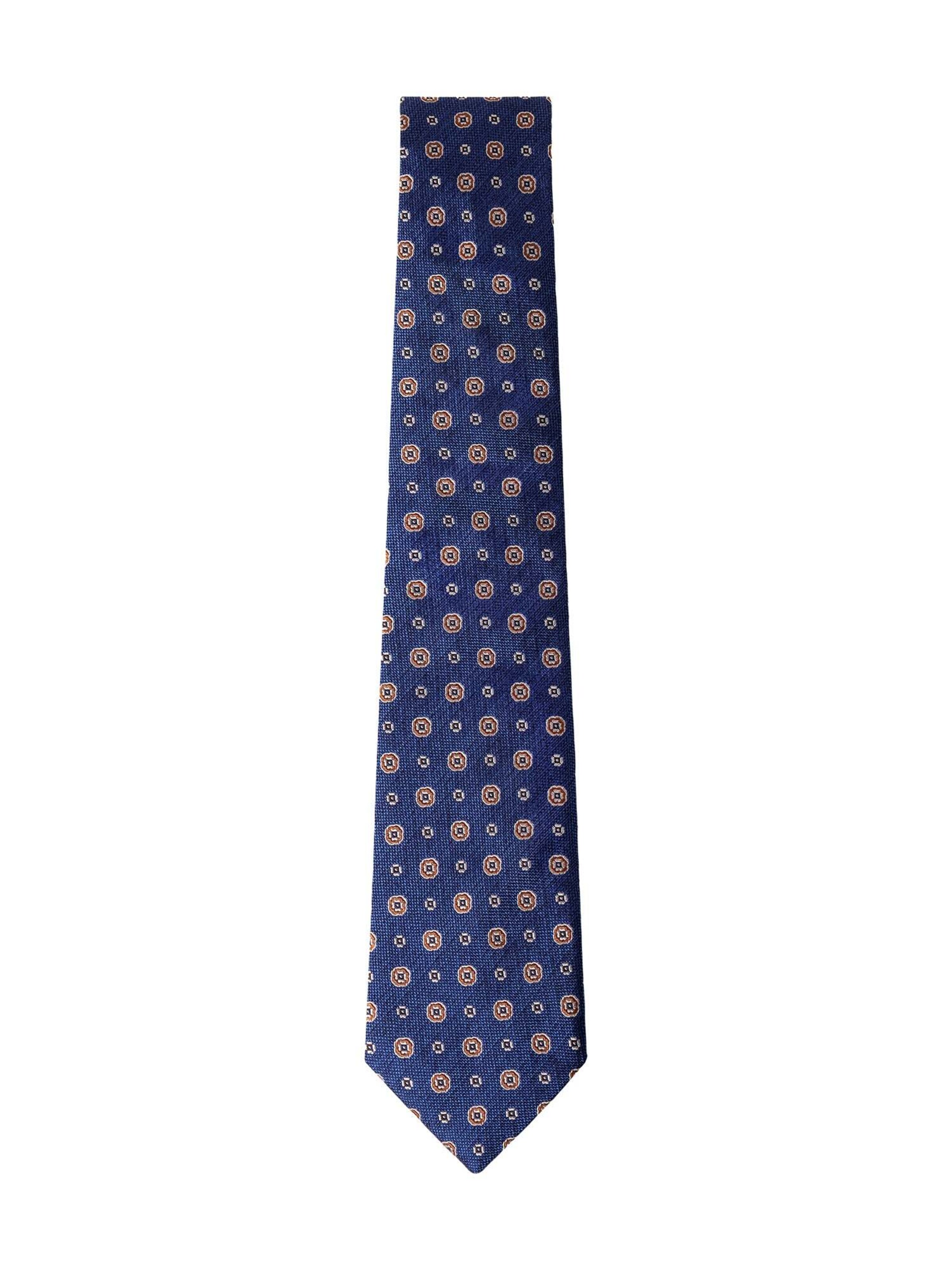 Hackett London Tie in One Size in Blue / Brown / Natural white, Item view