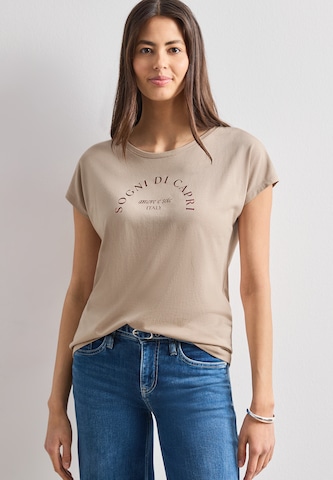 STREET ONE Shirt in Beige: Vorderseite