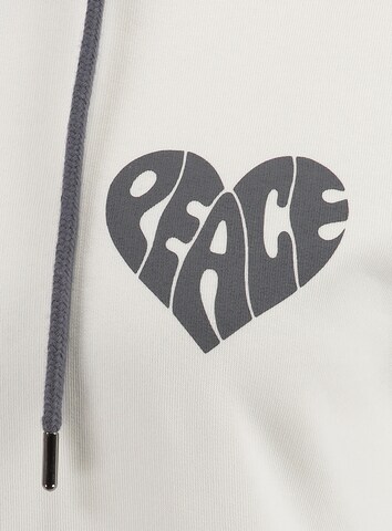 Key Largo Sweatshirt ' PEACE ' i beige