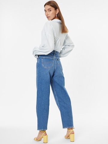 Wide leg Jeans de la Lee pe albastru