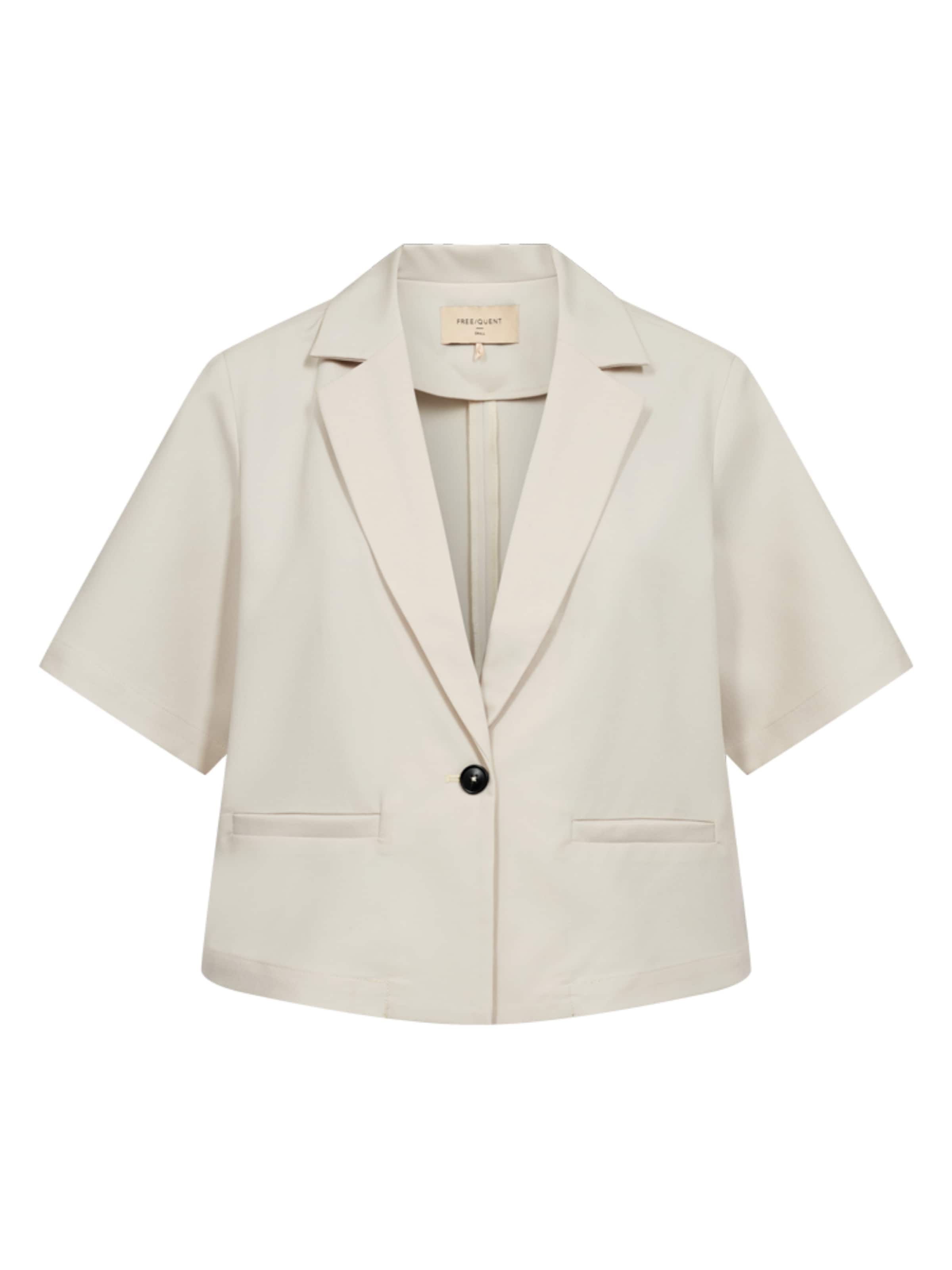 Freequent Blazer 'FQMaeve-blazer moonbeam' in Beige: front