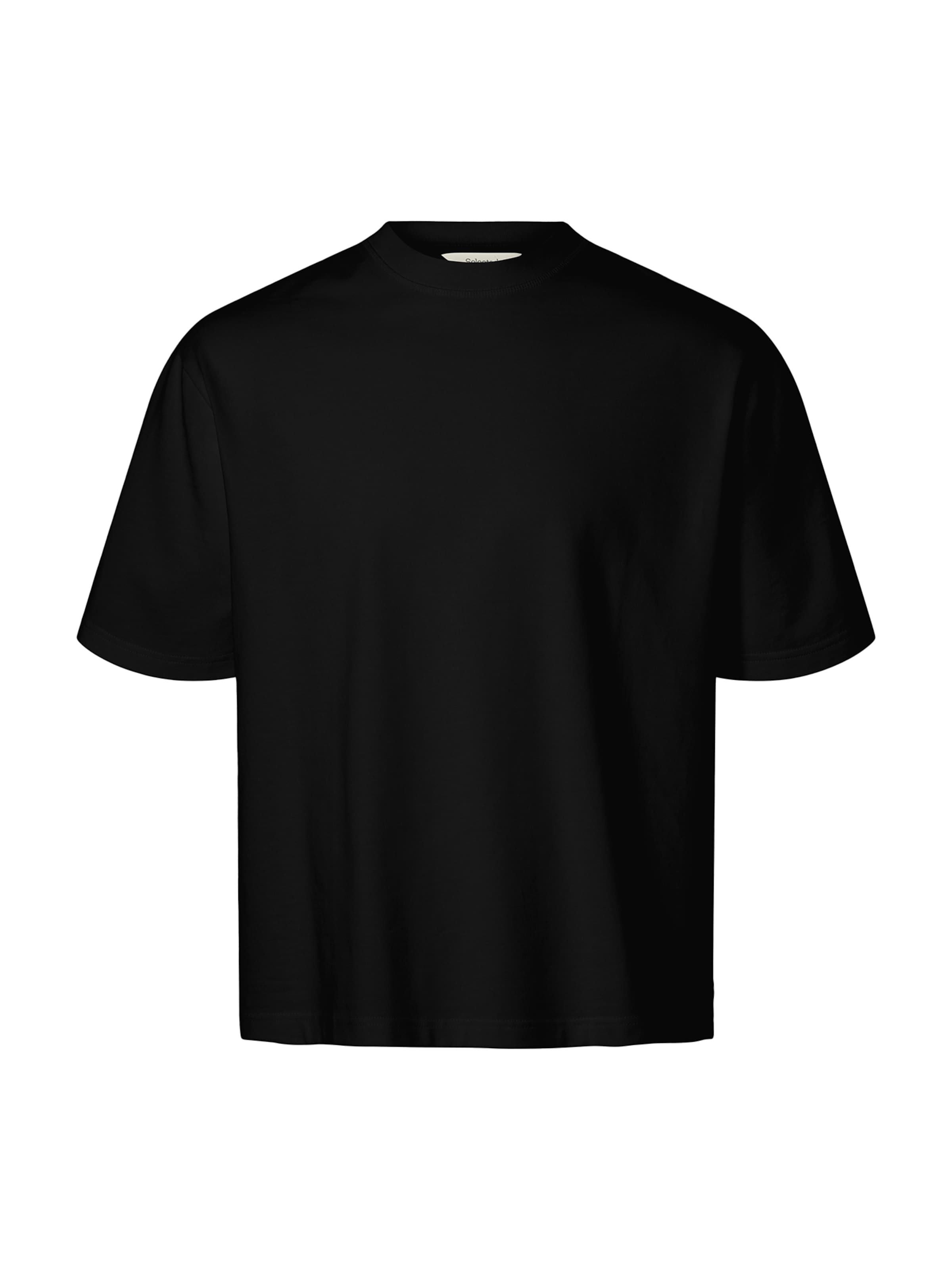 T-Shirt 'SLHASPEN' SELECTED en noir : devant