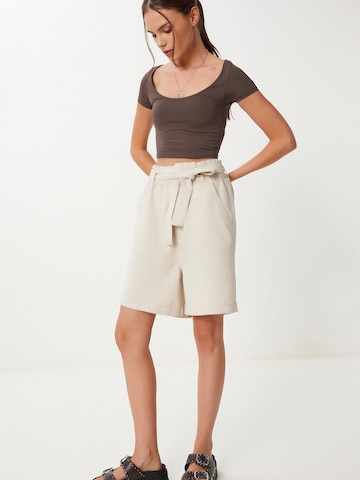 Happiness İstanbul Широкий Штаны в Бежевый