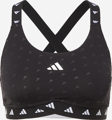 ADIDAS PERFORMANCE Bustier Sportmelltartók 'PowerImpact Luxe' - fekete: elől