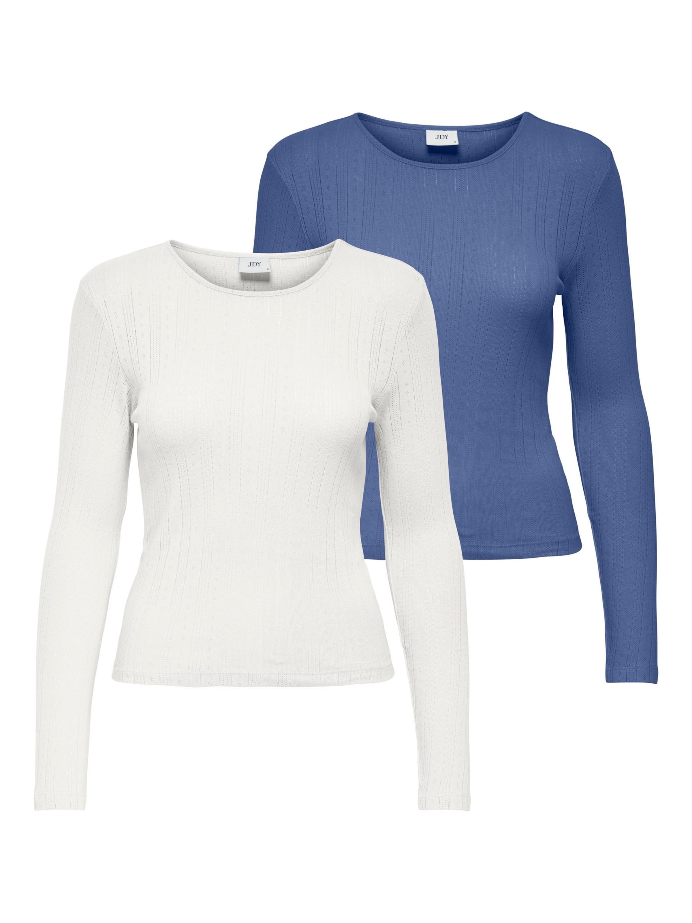 JDY Shirt 'SALSA' in Blauw: voorkant