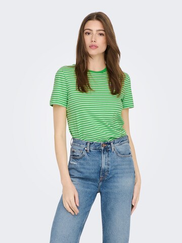 ONLY Μπλουζάκι 'WEEKDAY' σε πράσινο: μπροστά