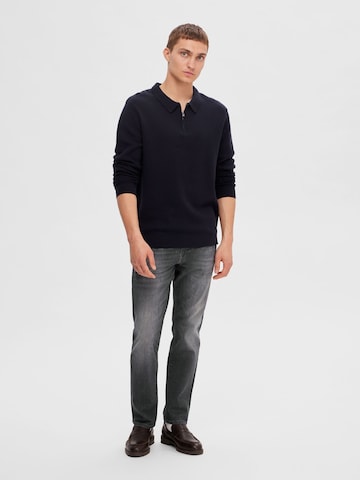 SELECTED HOMME Pullover in Blau